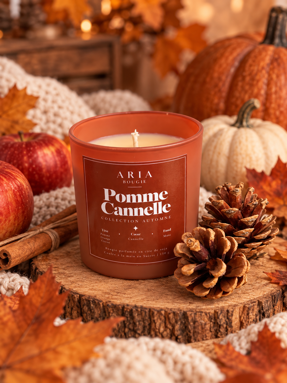 Bougie - Pomme Cannelle